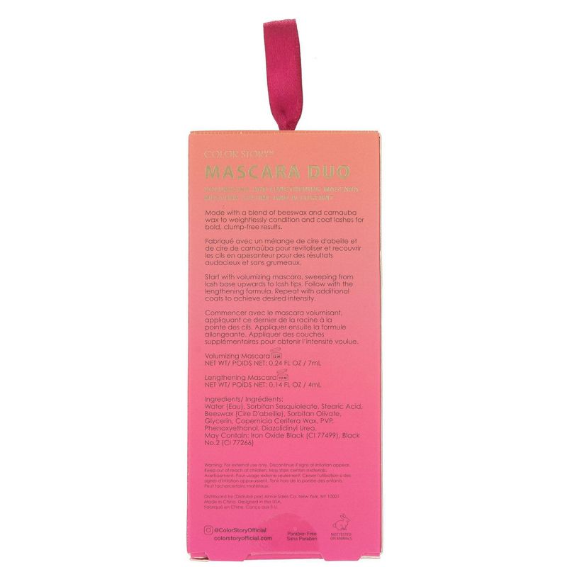 Color Story Lengthening and Volumizing Mascara Duo - 0.47 fl oz