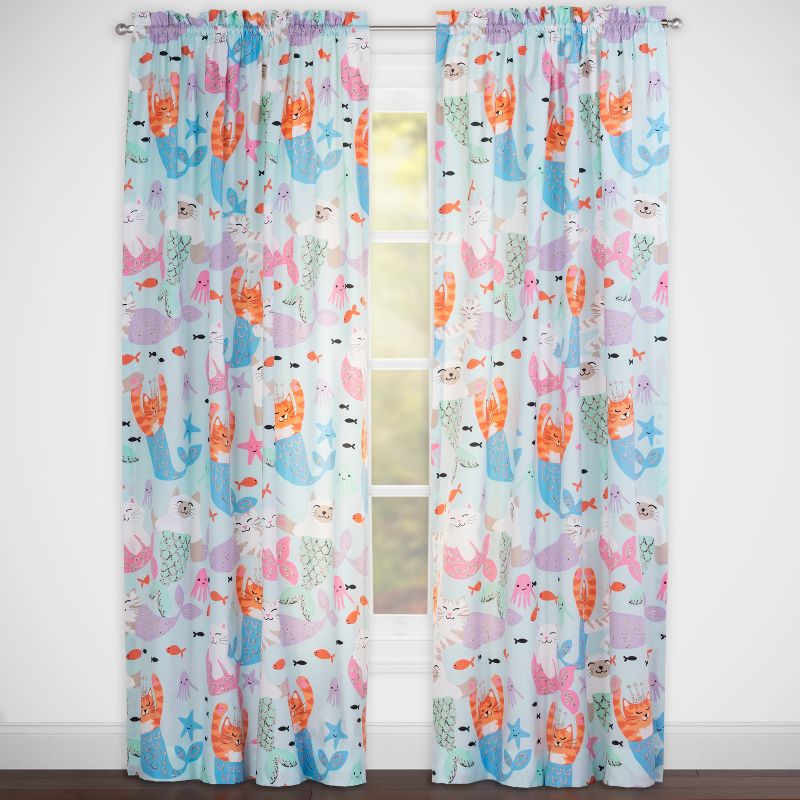 Red Solid 84" Rod Pocket Single Curtain Panel - Leaning Linens