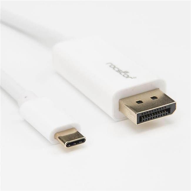 Rocstor Y10C241-W1 10ft / 3m USB Type C to DisplayPort Cable - USB C to DP Cable - 4K 60Hz - White