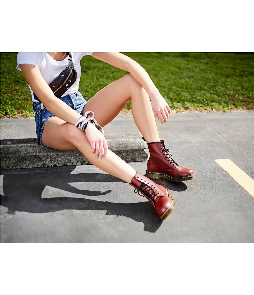 Dr. Martens Women's 1460 Smooth Leather Combat Boots