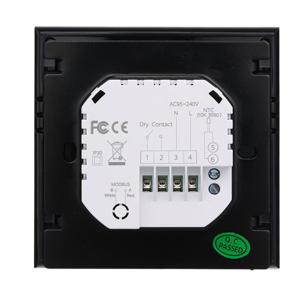 BTH-2000L-GCLW WiFi Smart Thermostat for Water/Gas Boiler Digital Temperature Controller Large LCD Display Touch Button Voice Control Compatible with Amazon Echo/Google Home/Tmall Genie/IFTTT 5A AC