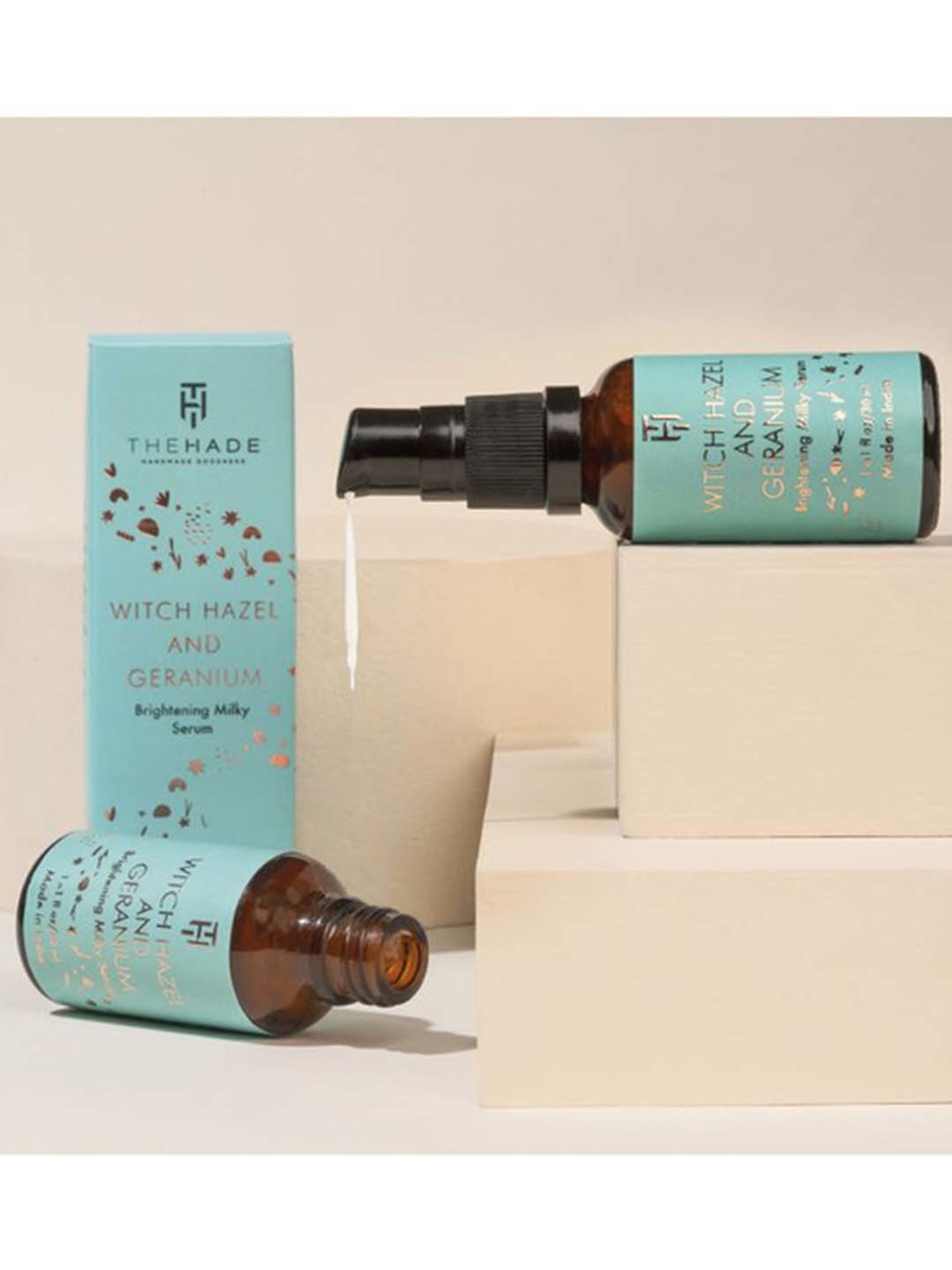 The Hade Naturals Witch Hazel & Geranium Brightening Milky Serum - 30 ml - 30 ml