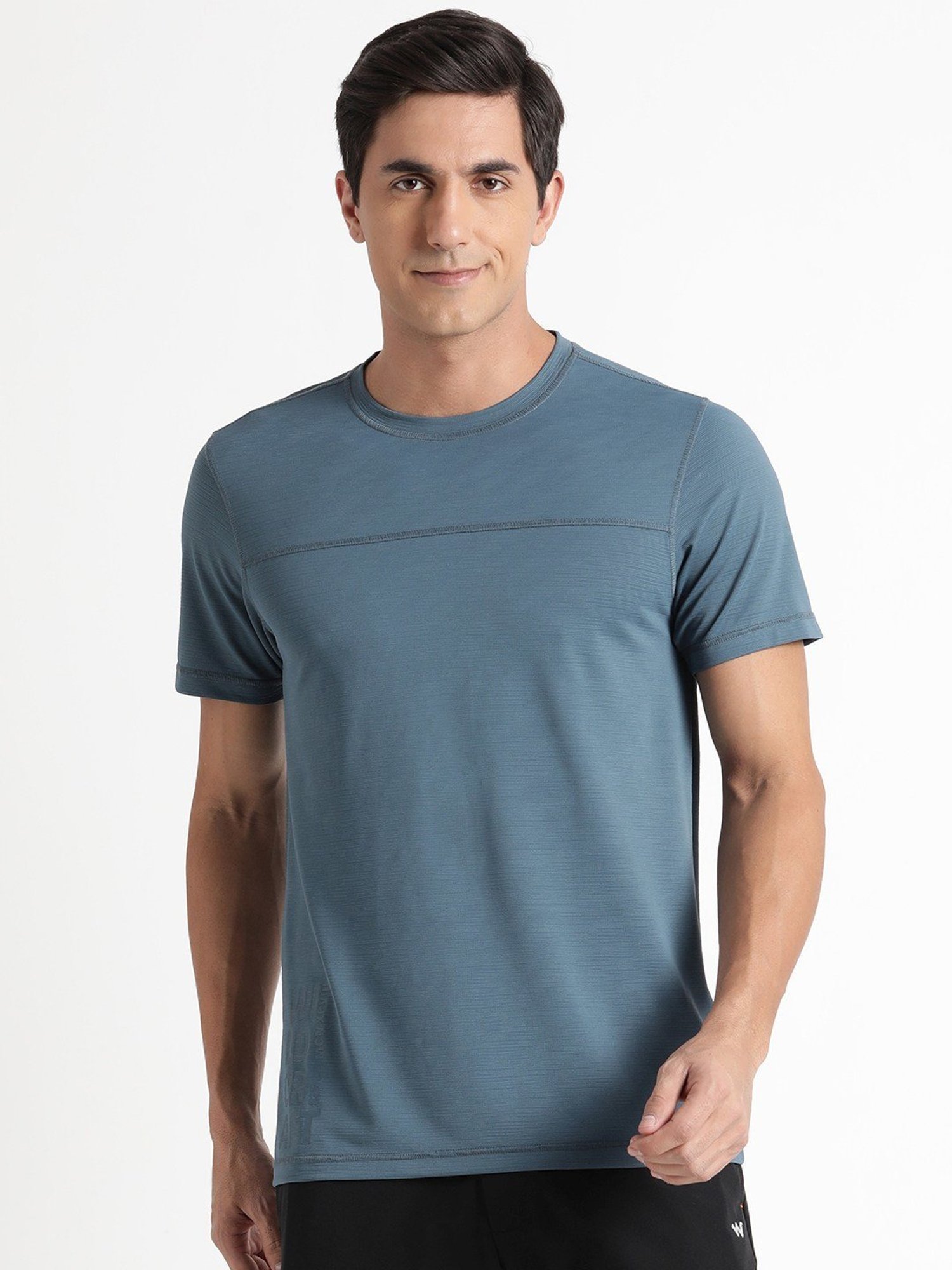 Wildcraft Blue  Regular Fit Sports T-Shirt