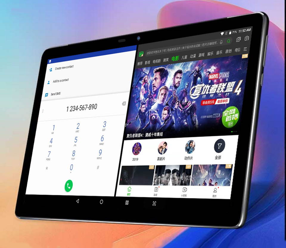 11.6 Inch MTK6797 (X27) Deca-core Android 8.0 128GB ROM Camera 13.0mp 4G LTE 2 in 1 notebook Tablet With Keyboard