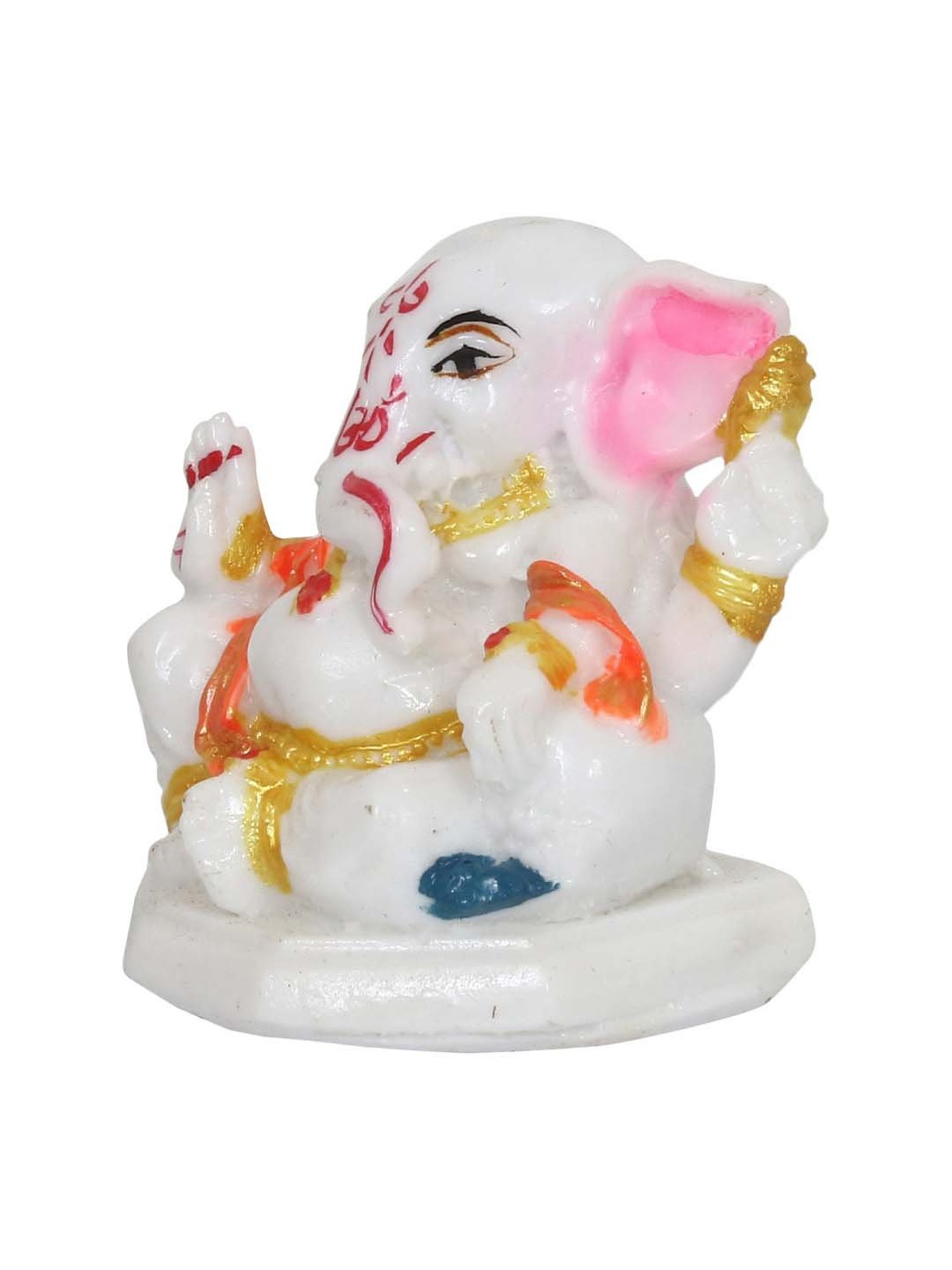 eCraftIndia Decorative Lord Ganesha Idol for Car Dashboard, Home Temple and Office Desks
