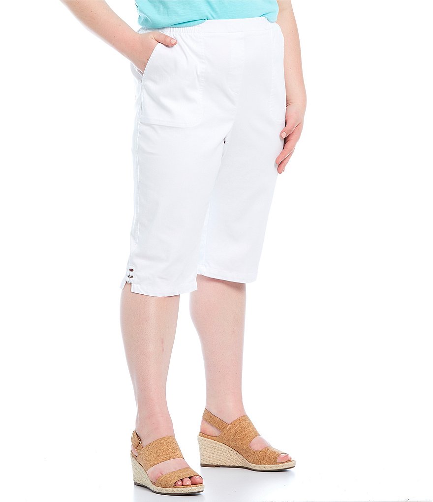 Vince Camuto Plus Size Tencel Drawstring Shorts