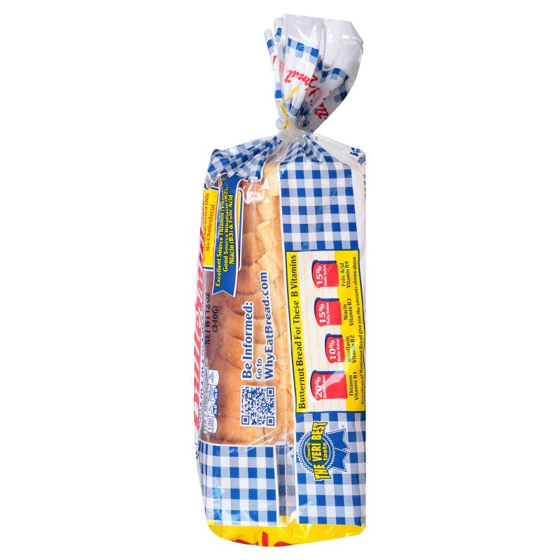 Butternut Nothing But White Enriched Half Loaf Bread - 12oz