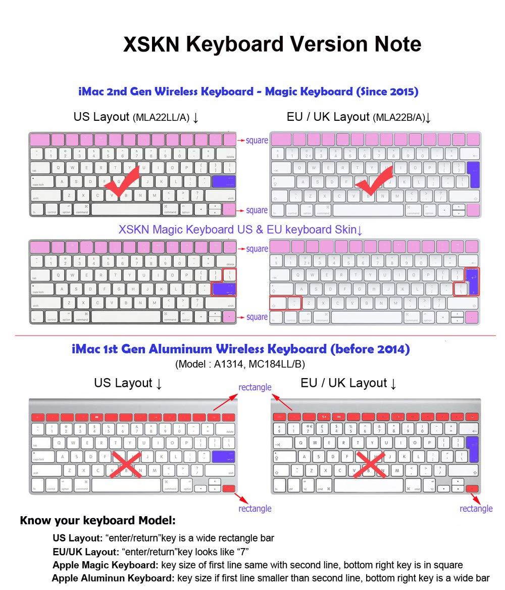 XSKN Magic Keyboard Avid Pro Tools Shortcut Keyboard Cover, Durable Avid Hotkeys Silicone Keyboard Skin for Apple Magic Keyboard MLA22LL/A