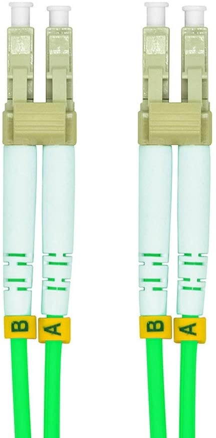 Jeirdus 30Meters 100ft LC to LC Duplex 40/100GB OM5 Fiber Optic Cable Jumper Optical Patch Cord 50/125 Multimode 30M LC-LC