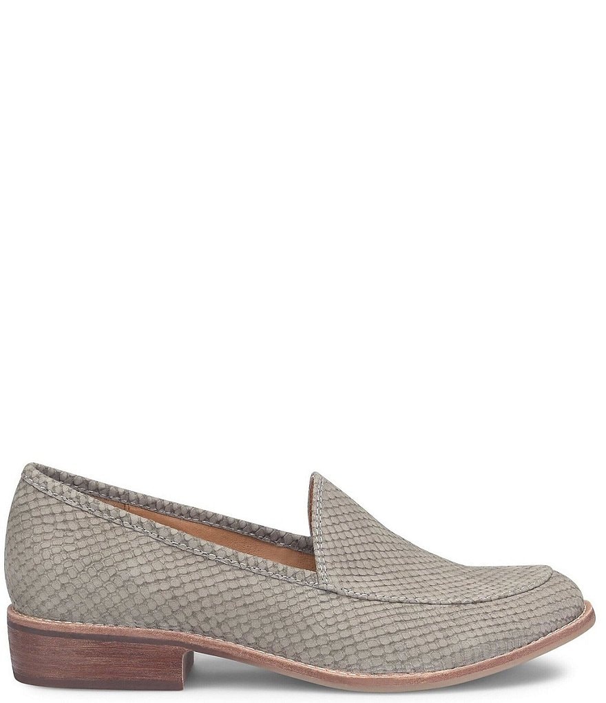 Sofft Napoli Snake Print Nubuck Loafers