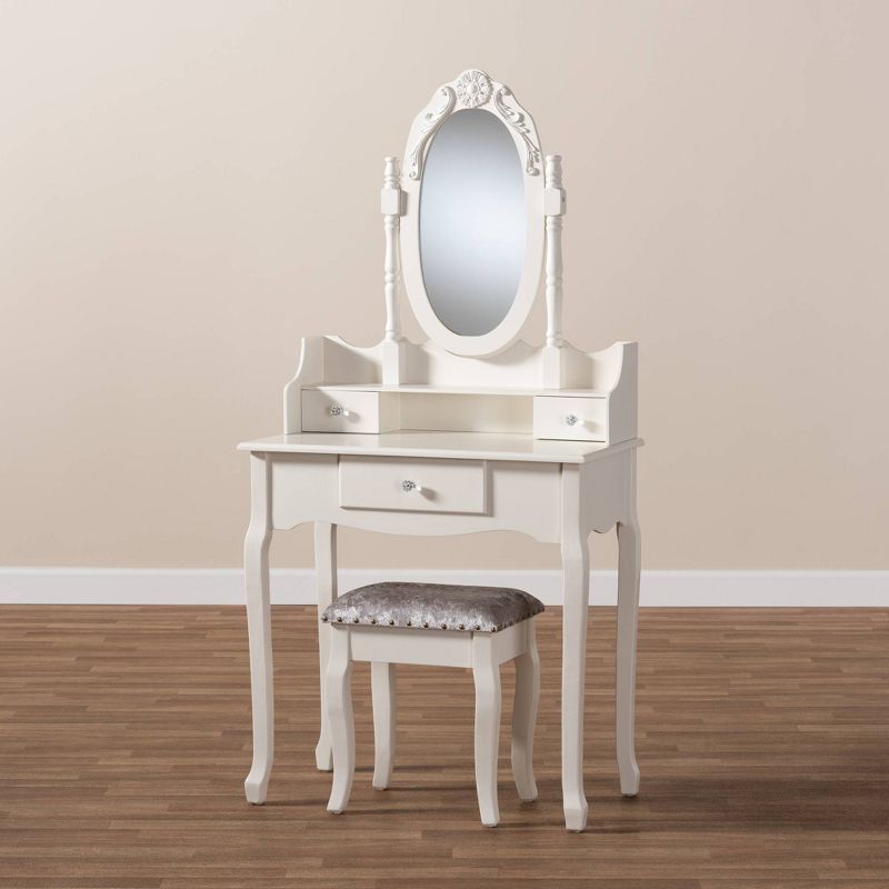 Salisbury Vanity w/Mirror White - Chique