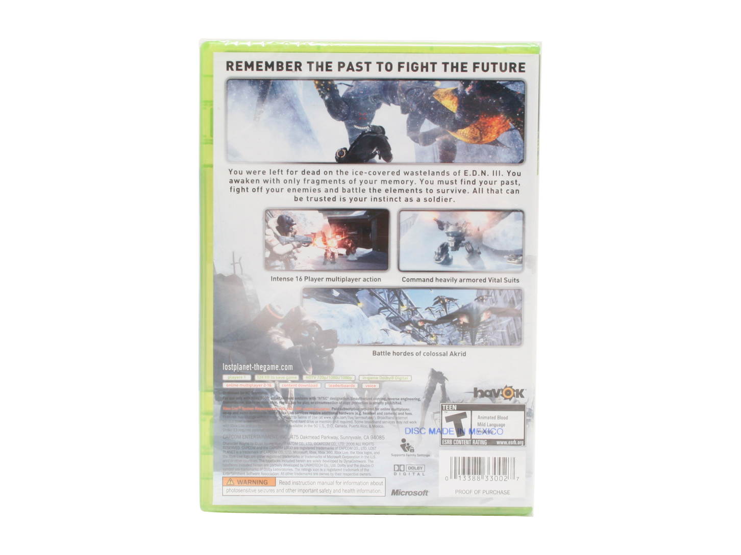 Lost Planet Extreme Condition Xbox 360 Game