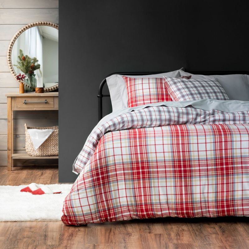 King Oakdale Duvet Cover Set Gray - Stone Cottage