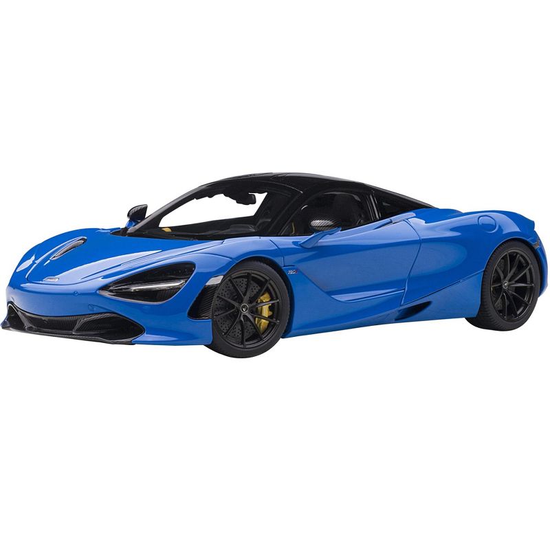 McLaren 720S Paris Blue Metallic with Black Top 1/18 Model Car by Autoart