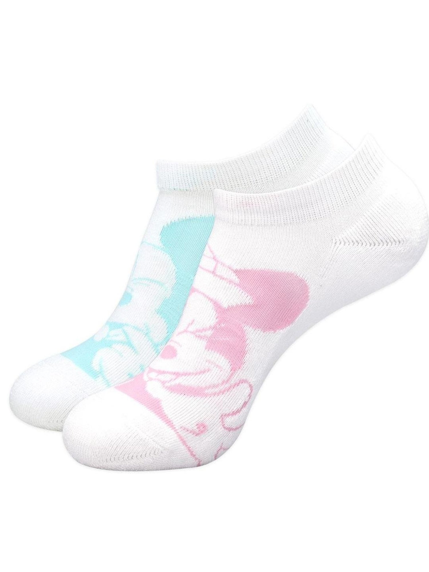 BALENZIA White Cartoon Socks (Pack of 2)