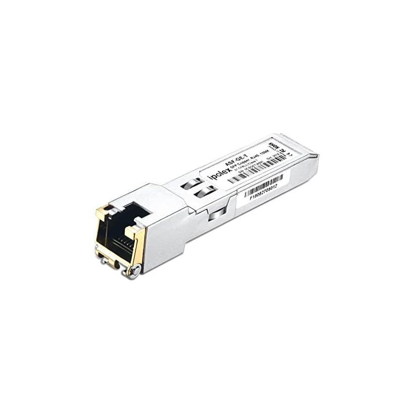 Gigabit RJ45 Copper UF-RJ45-1G Transceiver Module for Ubiquiti,Netgear, D-Link, TP-Link, Huawei,Supermicro Mini-GBIC - 1000Base-T Copper SFP Module (CAT5e Cable, 100-Meter)
