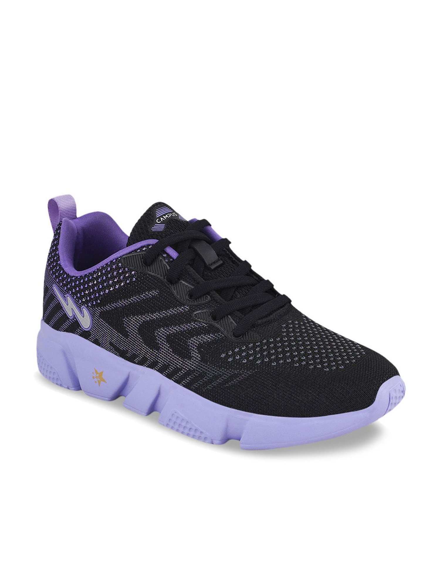 Campus Women's Julian Jet Black Running Shoes