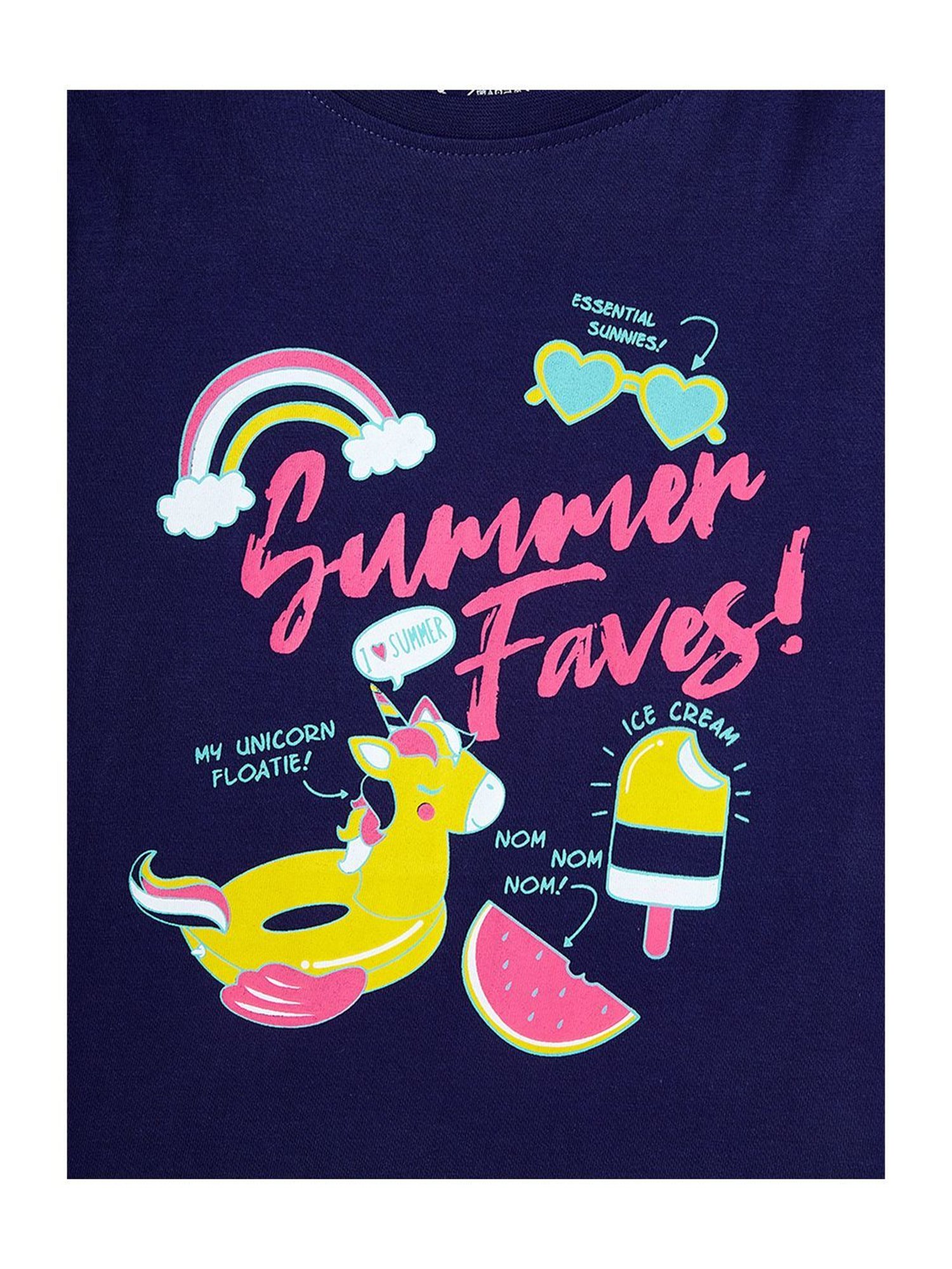 Cub McPaws Kids Multicolor Cotton Printed T-Shirt (Pack of 3)