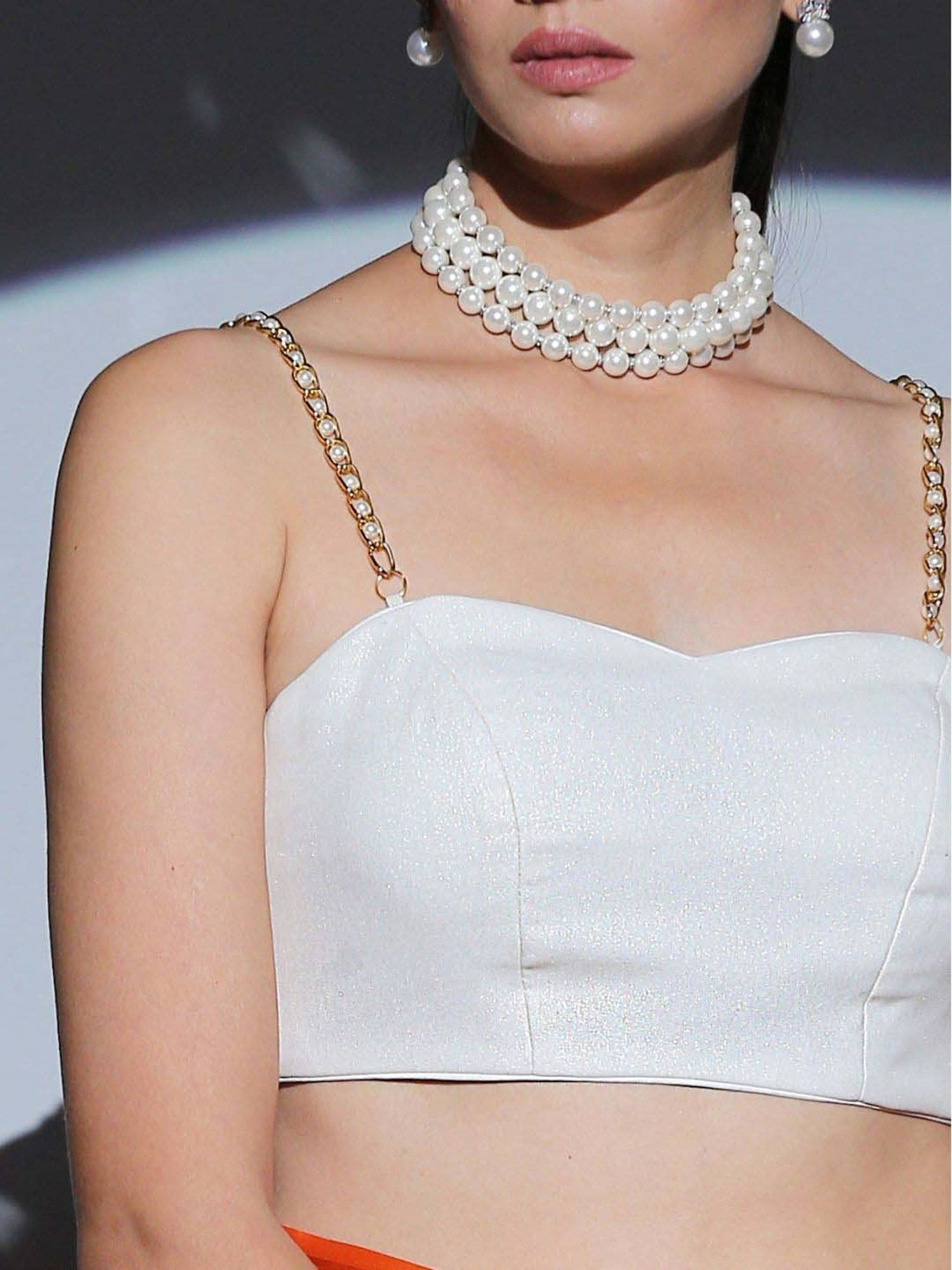 Swtantra White Plain Readymade Blouse