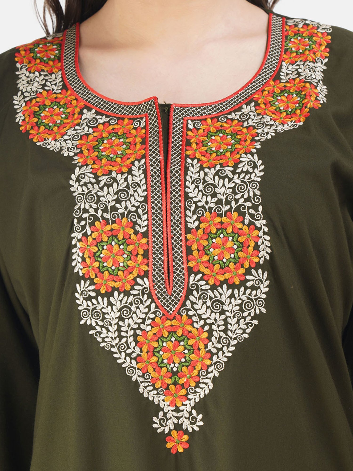 KOI SLEEPWEAR Olive Embroidered Nighty