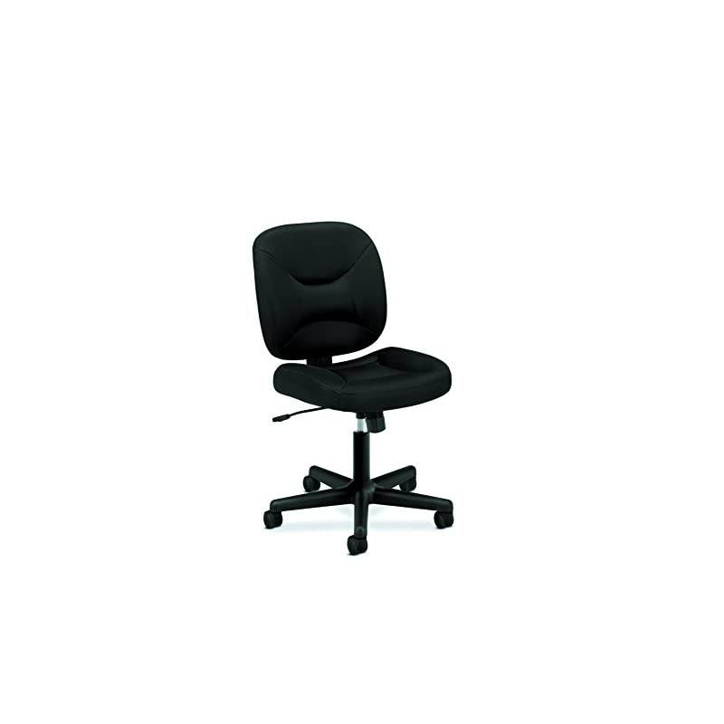 ValuTask Low Back Task Chair - Mesh Computer Chair for Office Desk, Black (HVL210)