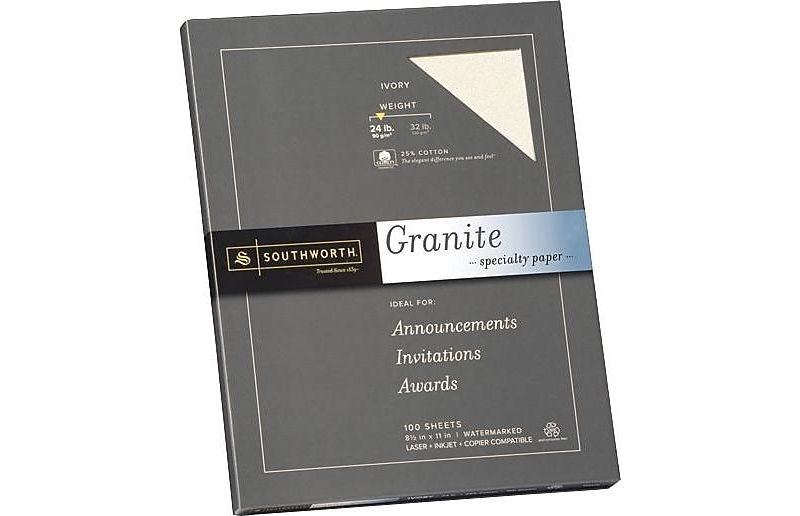 Southworth Granite Specialty Paper, 8.5 x 11 P934CK