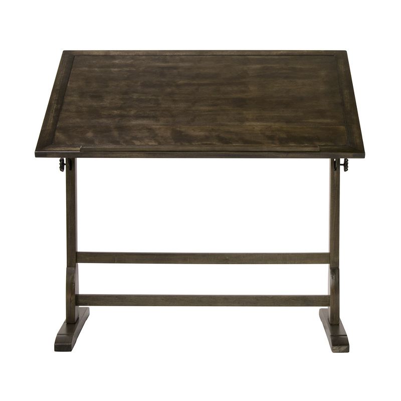 Studio Designs 13314 42 X 30 Inch Artist Art Craft Drafting Drawing Studio Board Desk Table with Adjustable Tilting Top, Distressed Black Vintage Wood