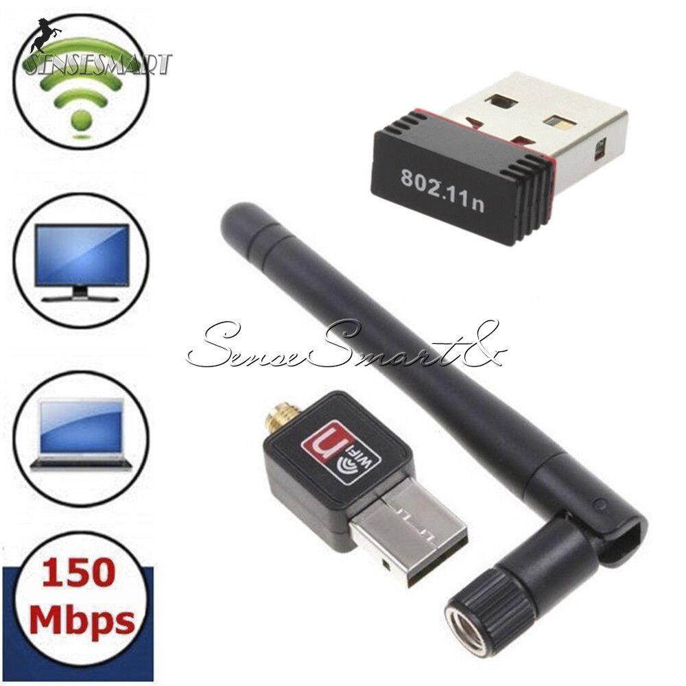 150Mbps USB 2.0 802.11N/G/B Mini WiFi Antenna LAN Card Adapter Wireless Network