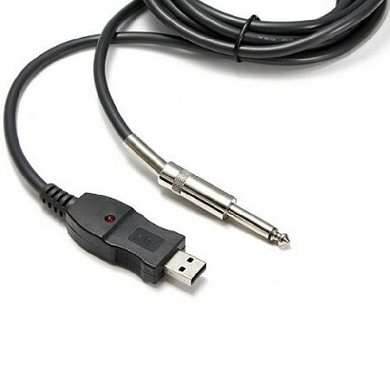 3M Guitar to PC USB Recording Cable Lead Adaptor Converter Connection Interface 6.5mm