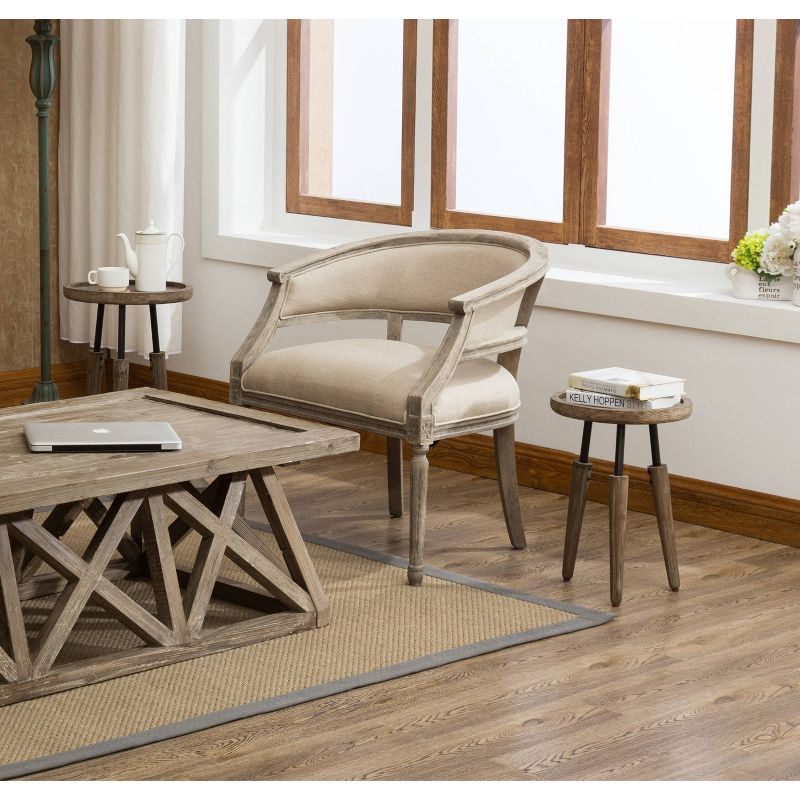 Maxine Upholstered Armchair Natural Wire - Boraam