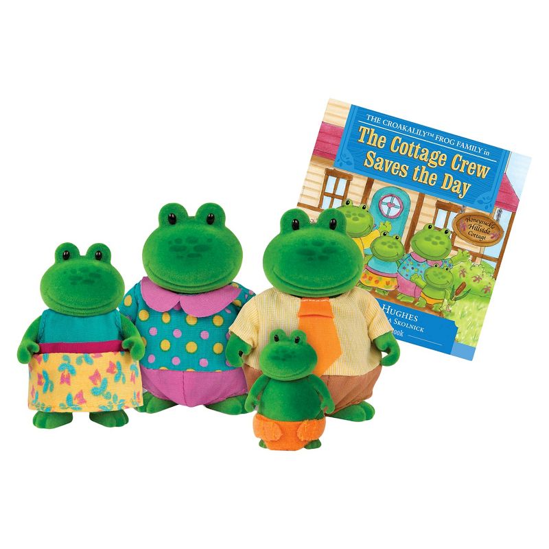 Li'l Woodzeez Miniature Animal Figurine Set - Croakalily Frog Family