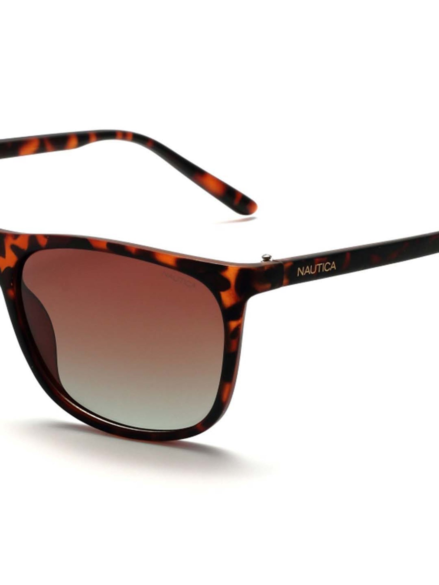 Nautica NA2022P Brown Polarized Square Sunglasses