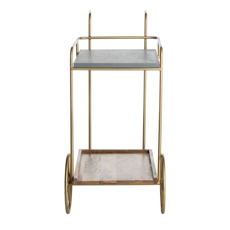 Harper 2 Tier Bar Cart Natural - Safavieh
