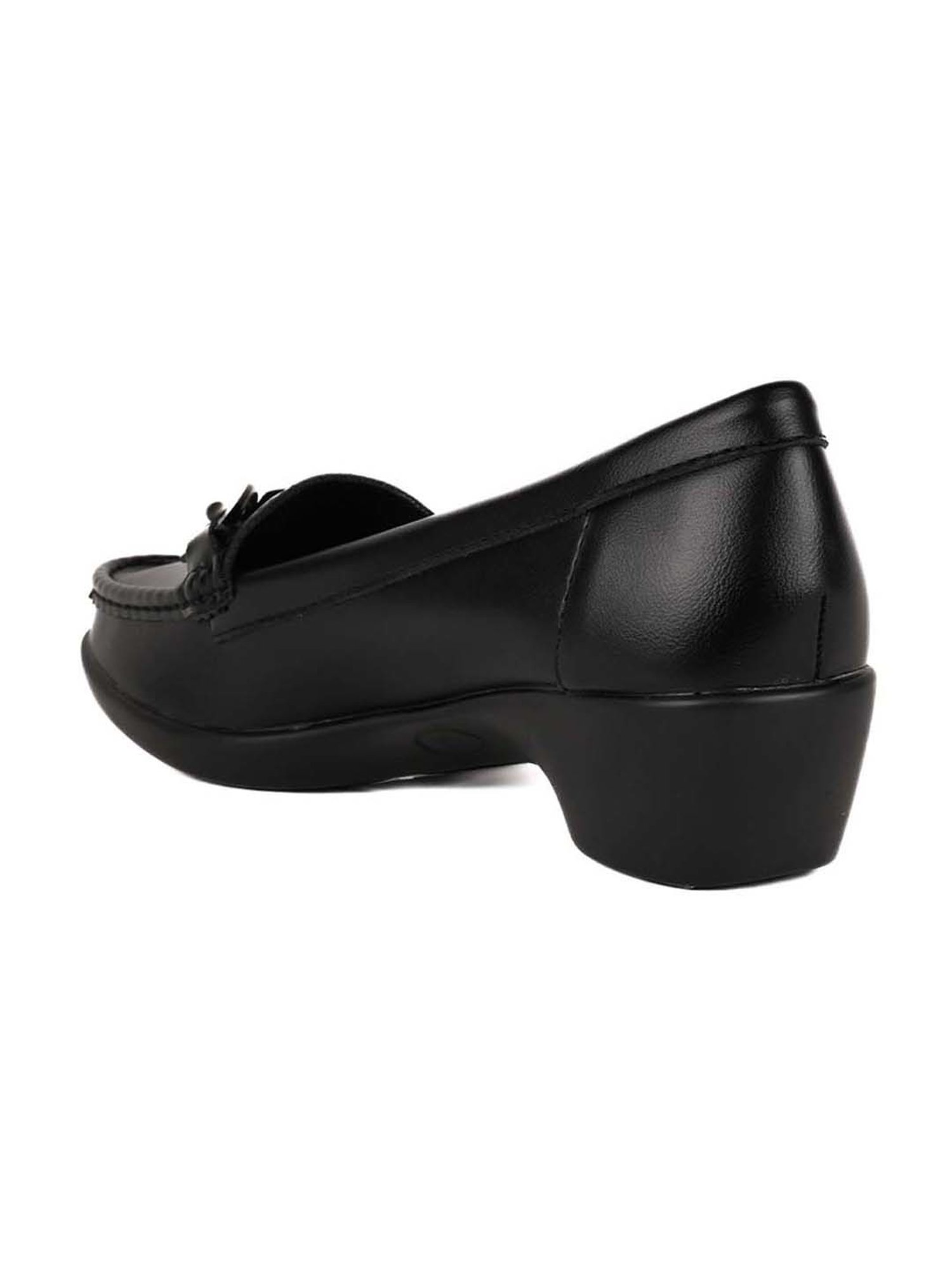 Ronnie Grey Women's Black Casual Loafers