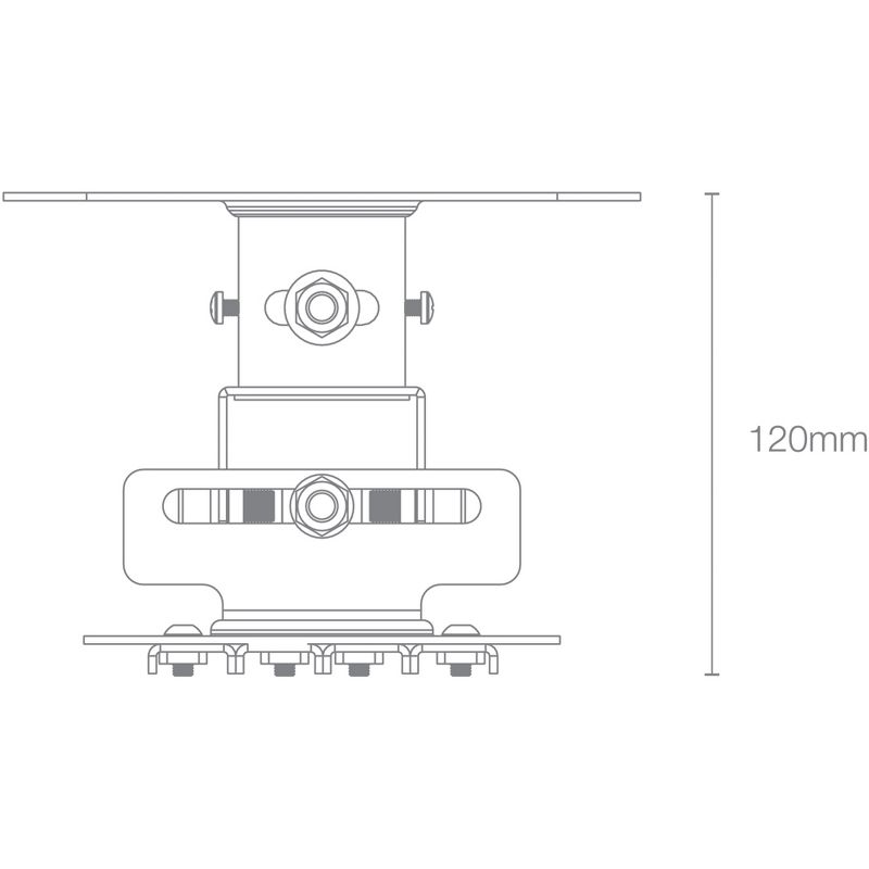 Optoma OCM818W-RU Ceiling Mount for Projector - White - 33.07 lb Load Capacity