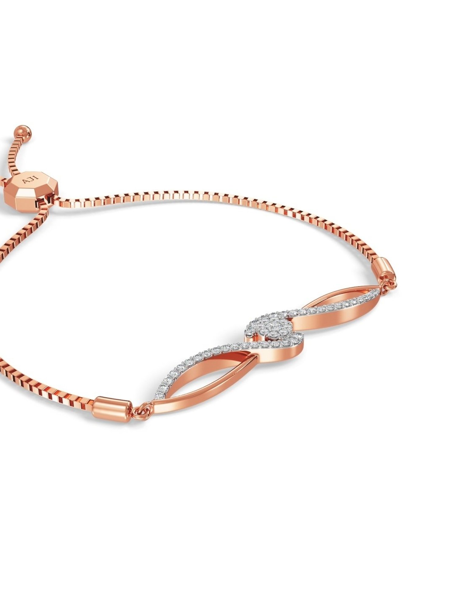 Candere by Kalyan Jewellers BIS Hallmark 18K Yellow Gold and Certified Diamonds Bracelet