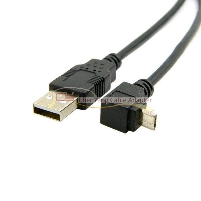 100cm Up Angled 90 Degree Micro USB Male to USB Data Charge Cable for Phone