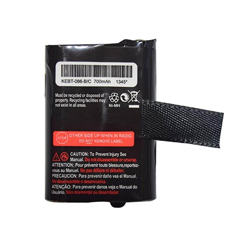 700mAh 3.6V Replacement Nickel Metal Hydride Two-Way Radio Rechargeable Battery Pack for Motorola GMRS/FRS Motorola M53617 / 53617, KEBT-086-A, KEBT-086-B, KEBT-086-C, KEBT-086-D