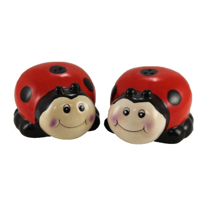 Tabletop 2.0" Ladybug Salt & Pepper Seasoning Beetle Burton & Burton  -  Salt And Pepper Shaker Sets