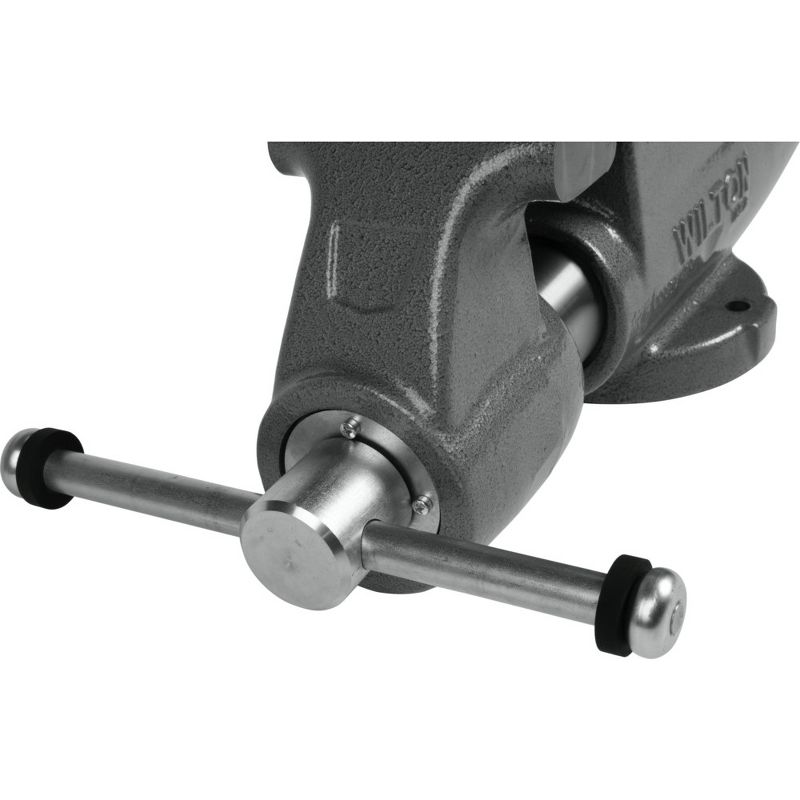 Wilton 28837 500N Machinist 5 in. Jaw Round Channel Vise with Stationary Base