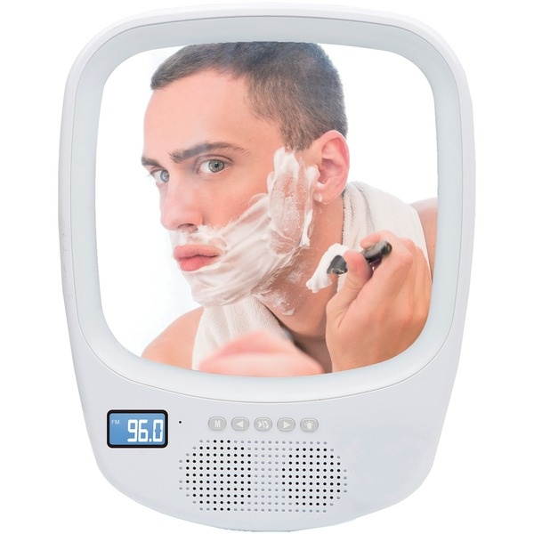 Qfx R70S Shower Radio Mirror With Bluetooth Speaker