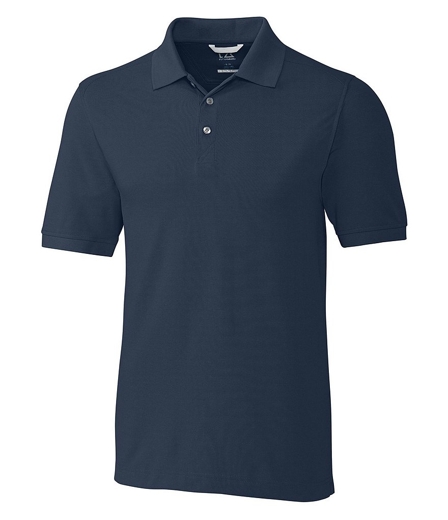 Cutter & Buck Big & Tall Advantage Tri-Blend Pique Performance Stretch Short-Sleeve Polo Shirt