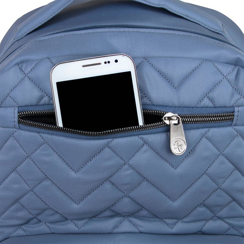 Fisher-Price Morgan Quilted Backpack - Slate Blue