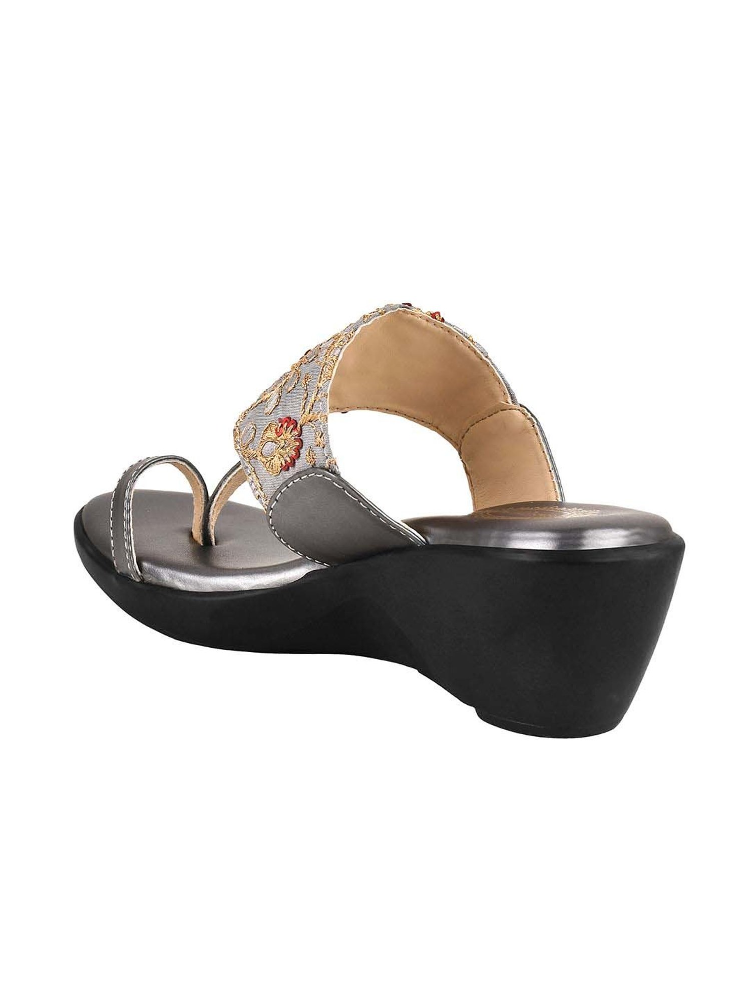 Shoetopia Kids Grey Toe Ring Sandals