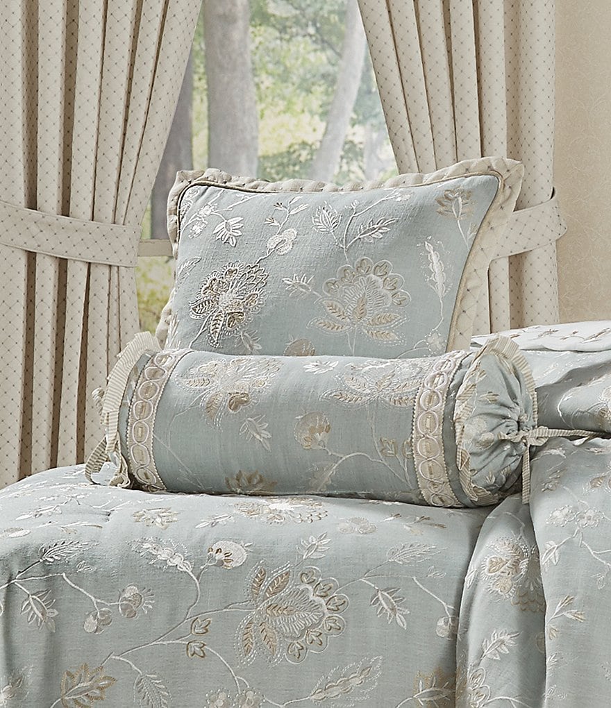 J. Queen New York Floral Garden View Neckroll Pillow