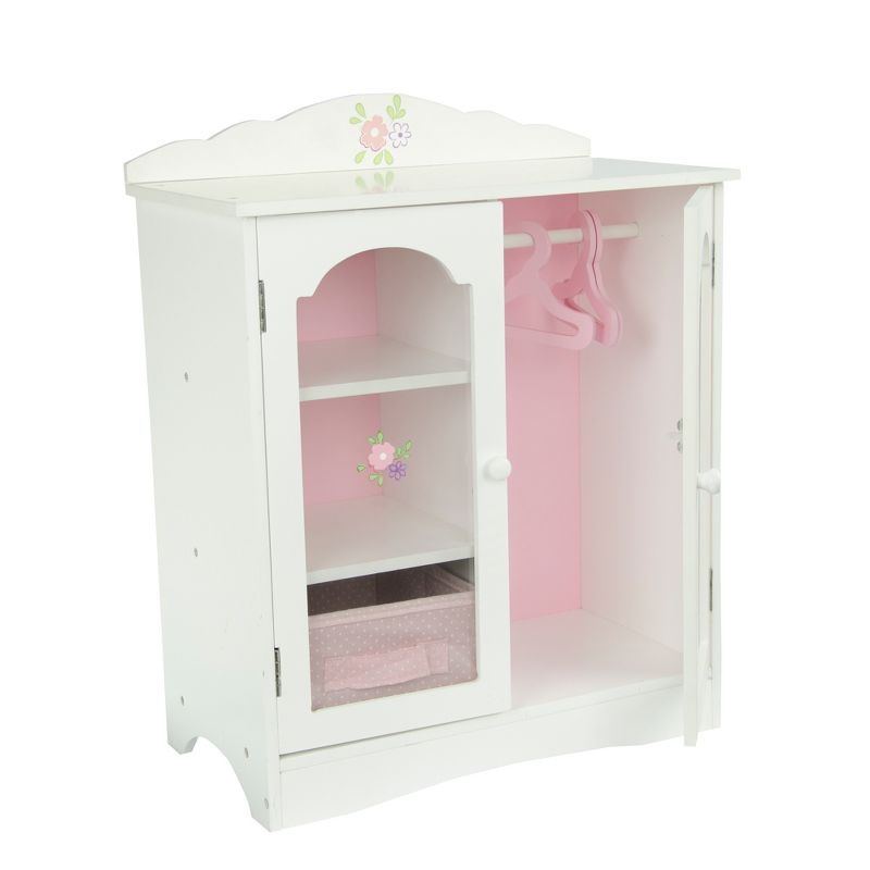 Olivia's Little World - Little Princess 18" Doll Furniture - Fancy Closet with 3 Hangers