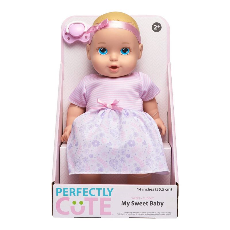 Perfectly Cute 14" My Sweet Baby Doll - Blonde with Blue Eyes