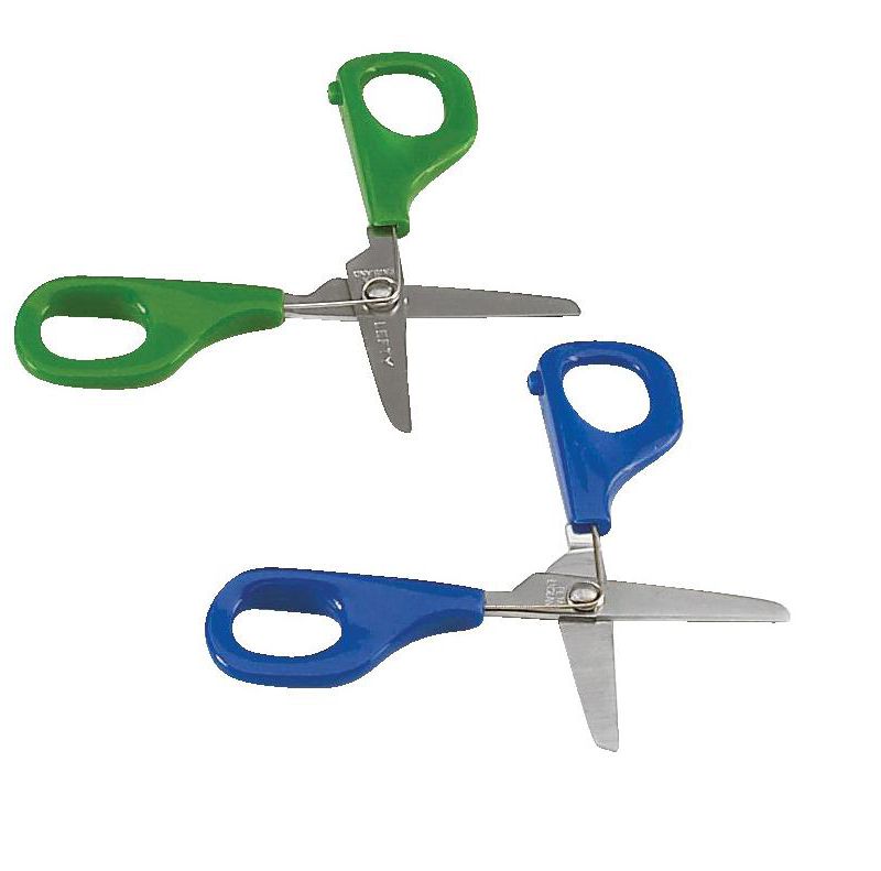 PETA Self Opening Scissor, 5 Inch, Left-Handed, Green