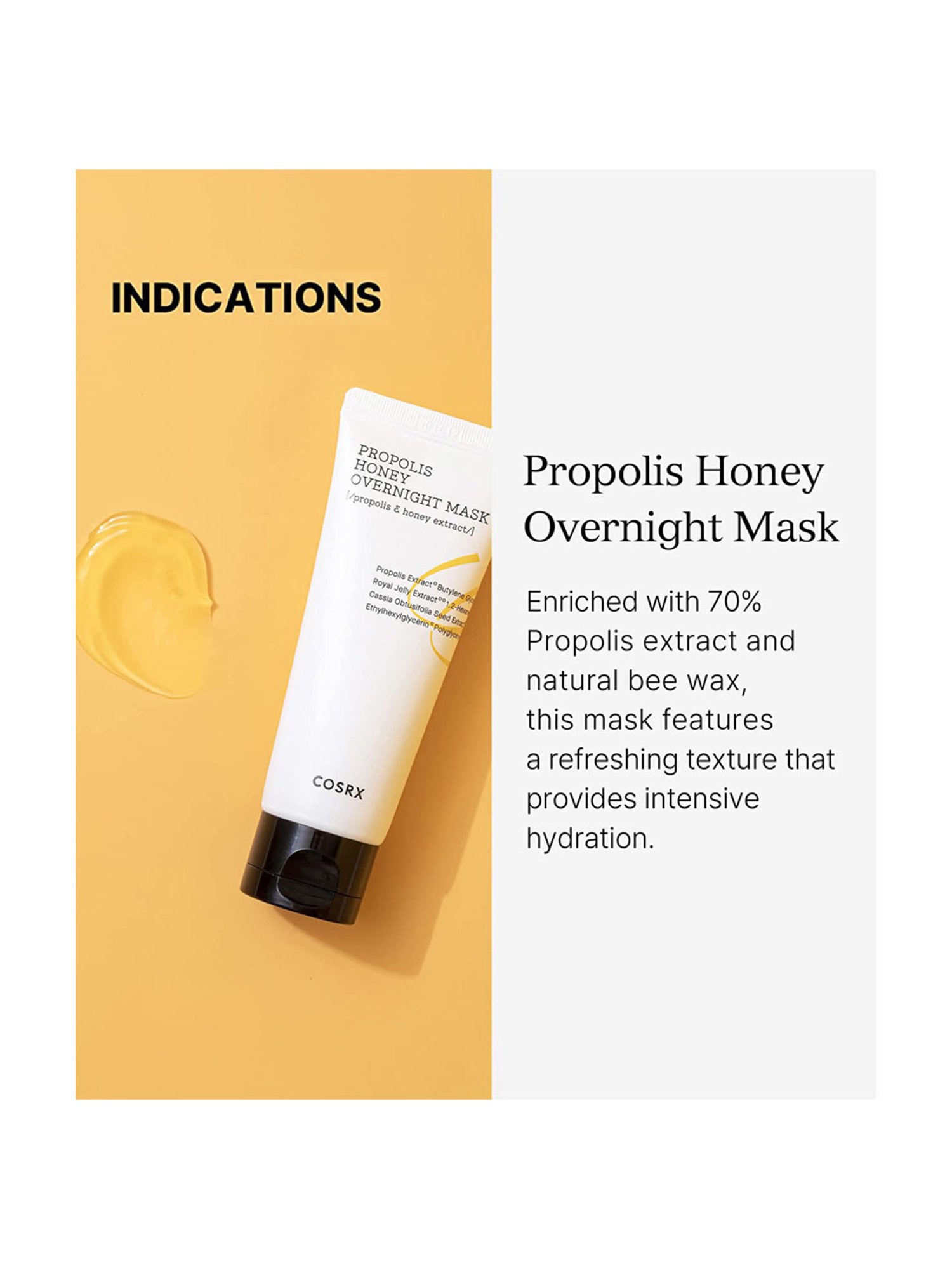 Cosrx Full Fit Propolis Honey Overnight Mask - 60 ml