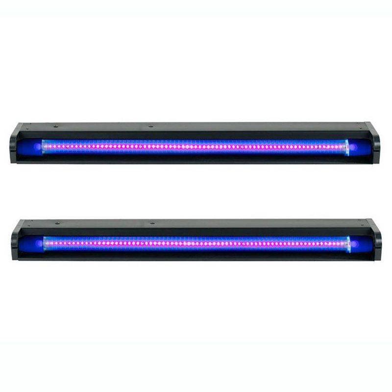 American DJ Startec 24" 12W Stage Party UV LED Black Light Strip Bar 24 (2 Pack)